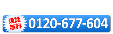 フリーダイヤル：0120-677-604